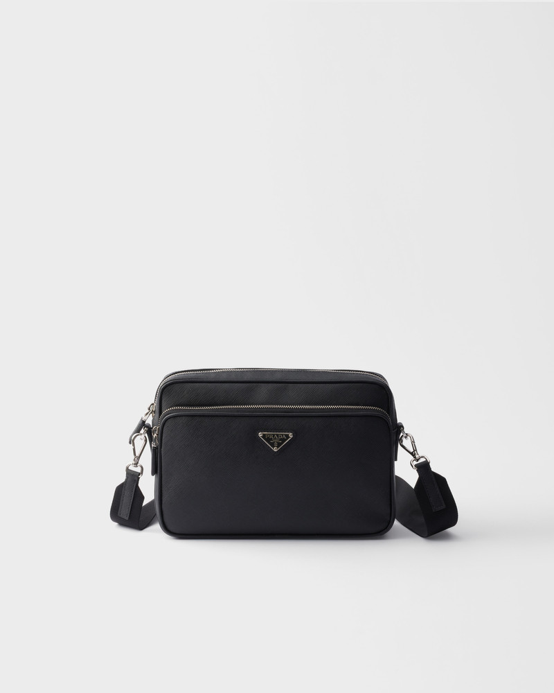 Saffiano leather shoulder bag 1
