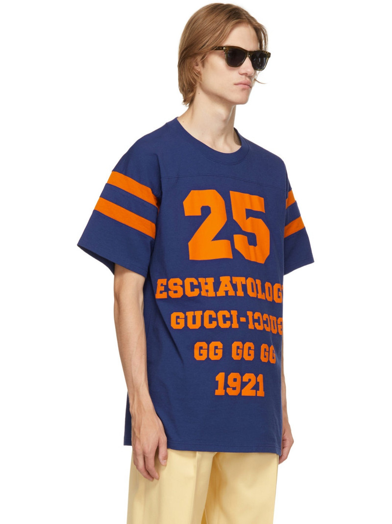 GUCCI Blue '25 Gucci Eschatology & Blind For Love 1921' T-Shirt outlook