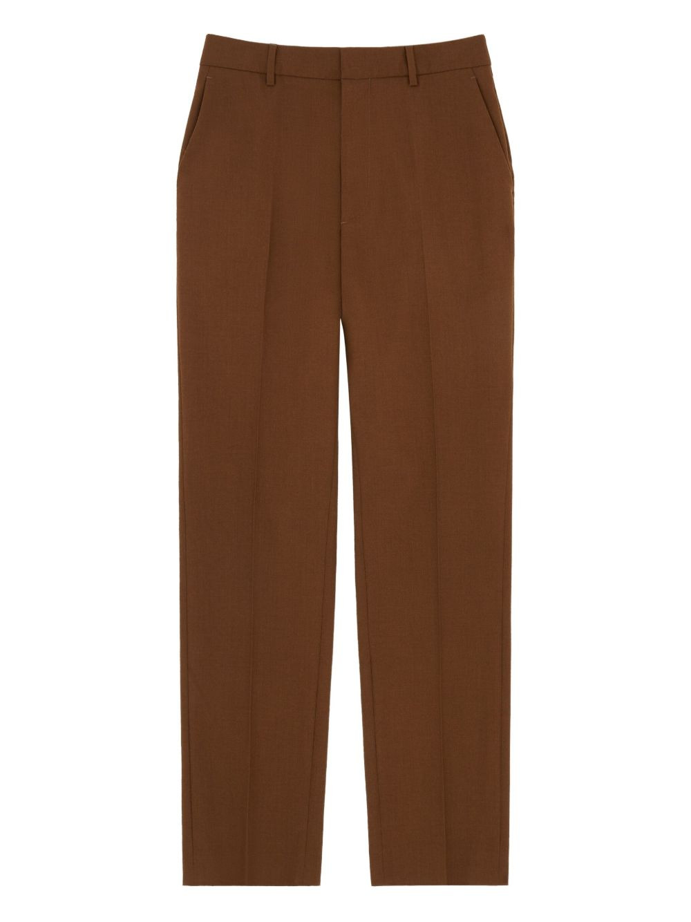 creased wool trousers - 5
