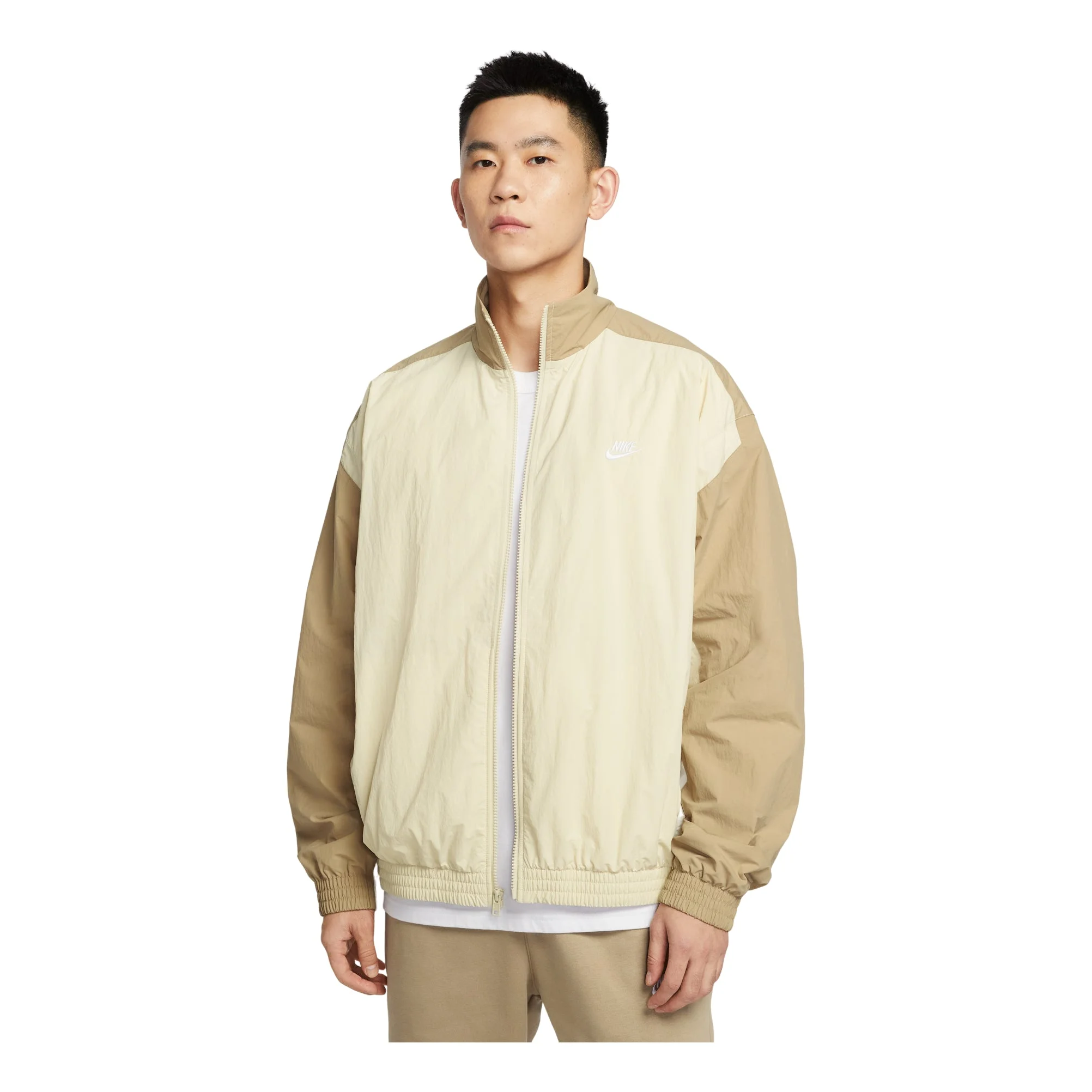 Nike Club Oversized Woven Tracksuit Jacket 'Light Khaki' HQ6110-234 - 1