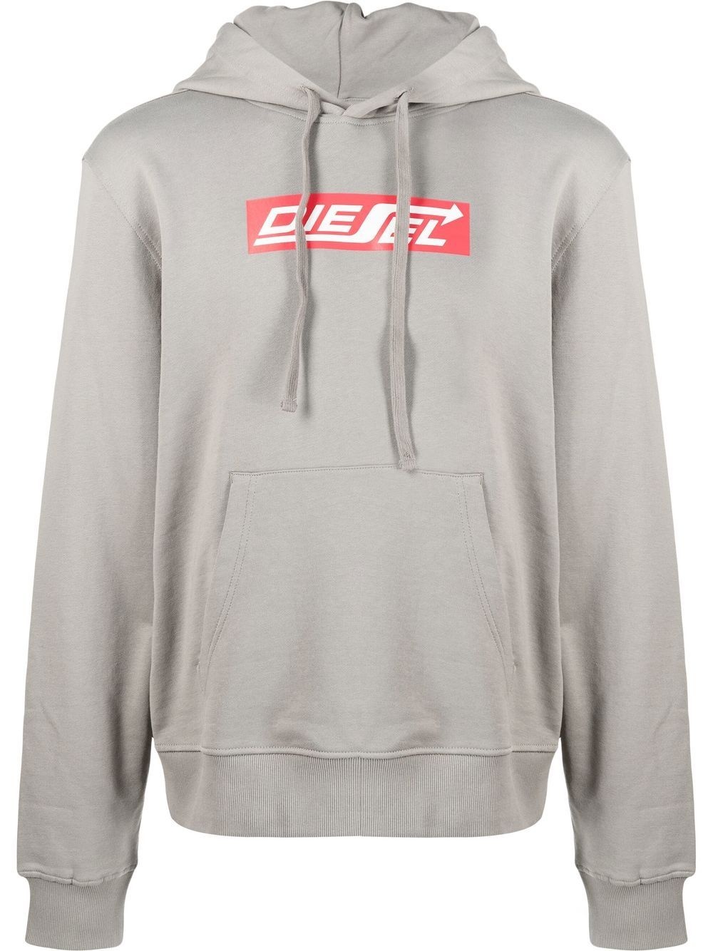 logo-print hooded sweatshirt - 1