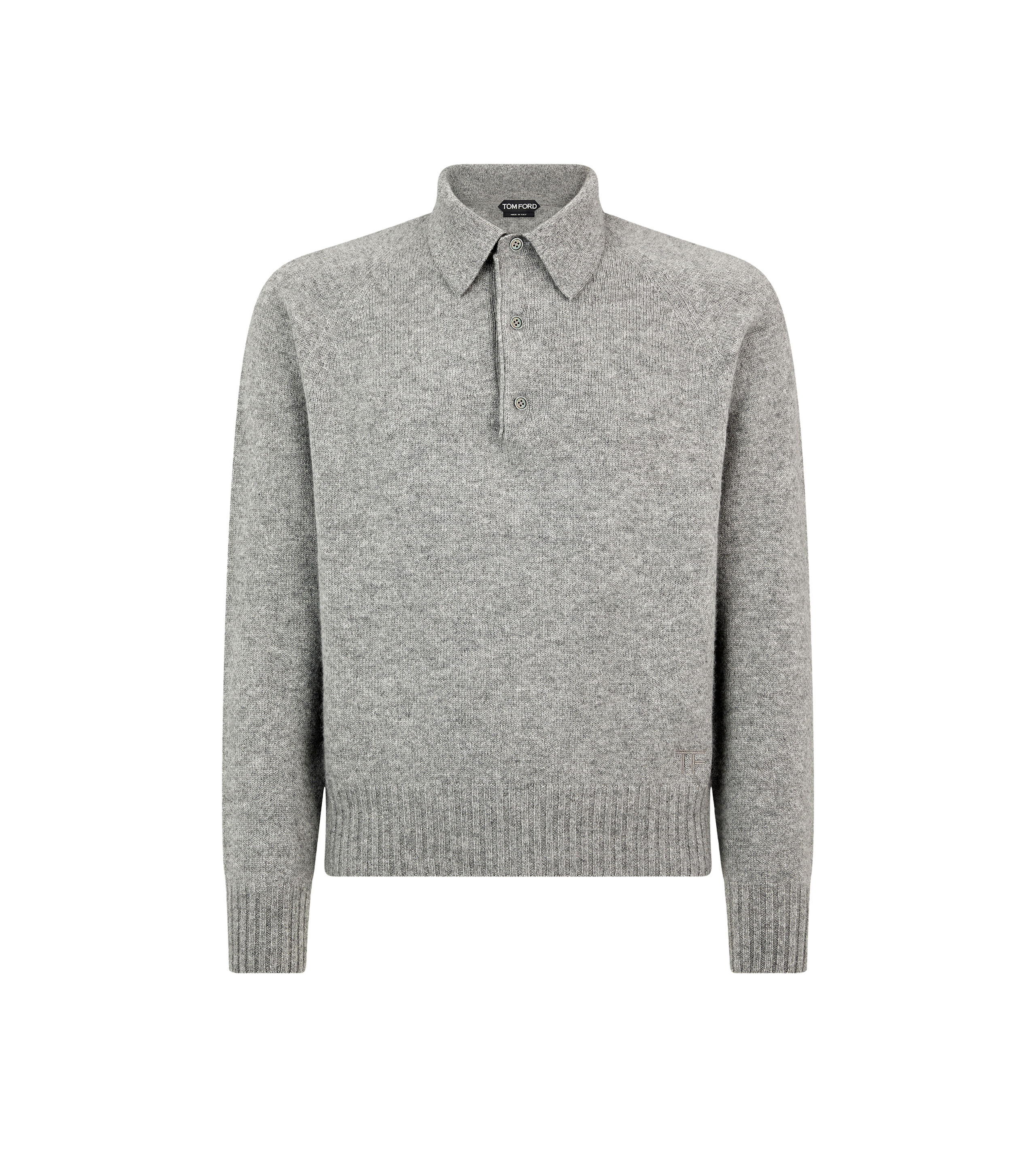 SEAMLESS CASHMERE POLO - 1