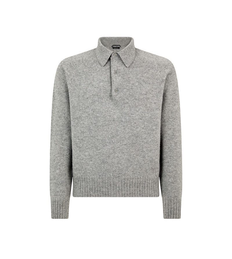 SEAMLESS CASHMERE POLO 1