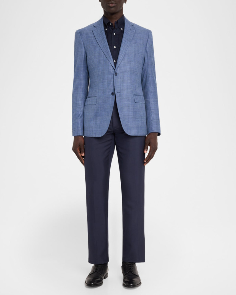 EMPORIO ARMANI Men's Wool G Line Blurred Plaid Sport Coat outlook