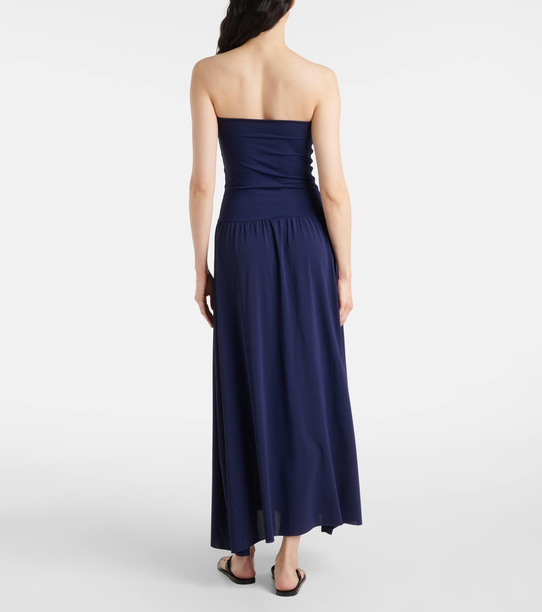 Oda jersey and crêpe jersey maxi dress - 3