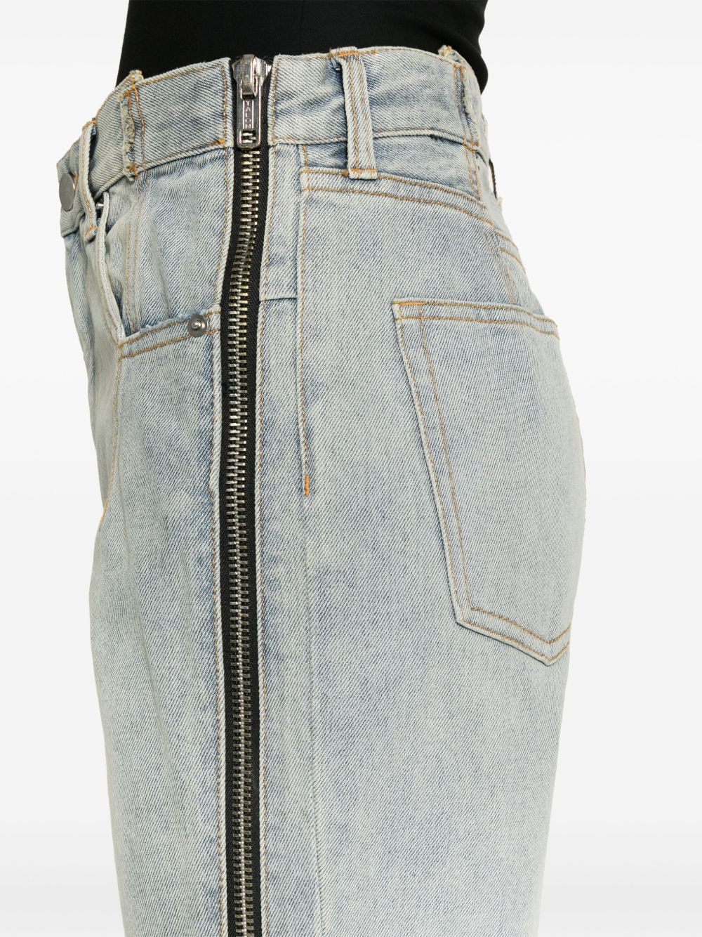 zip-detail denim jeans - 5