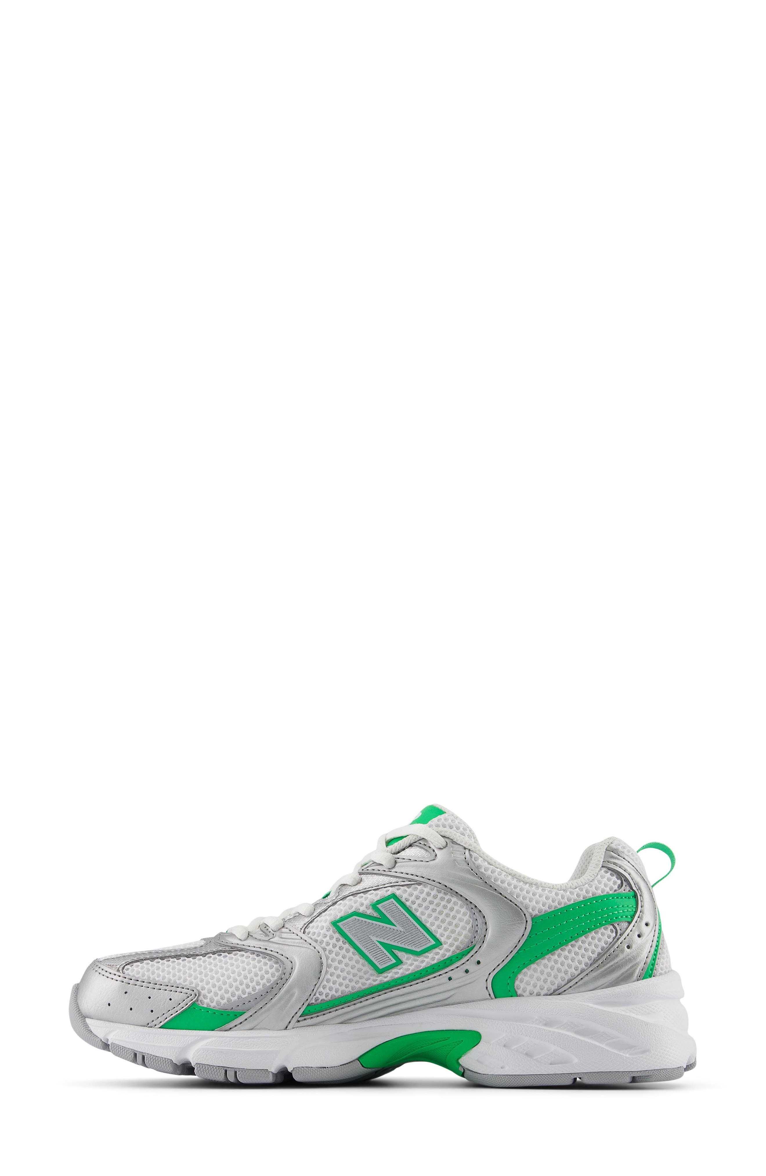 New Balance Gender Inclusive 530 Sneaker in Silver Metallic/Green Apple at Nordstrom - 5