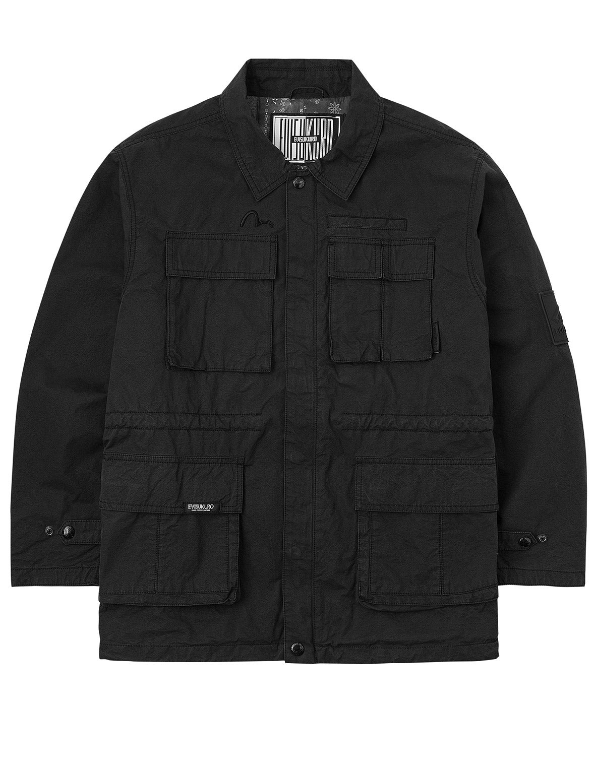 EVISUKURO Embroidery and Bio-washed Relax Fit Jacket - 21