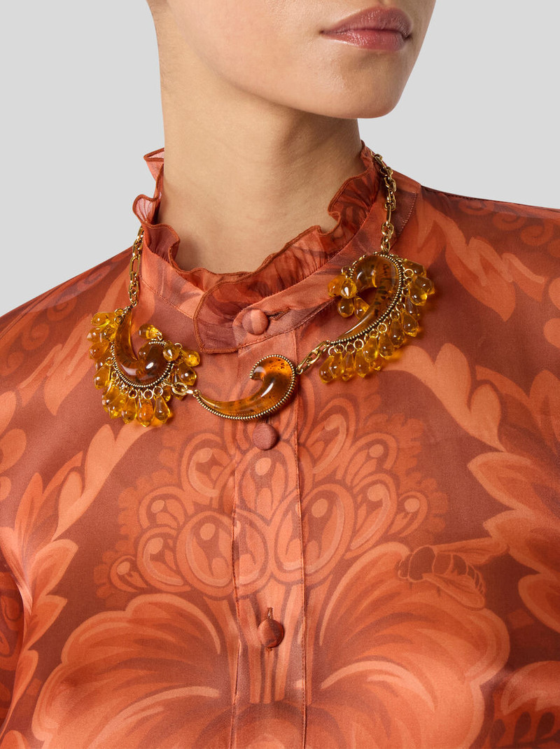 Etro PAISLEY NECKLACE WITH DROPLETS outlook