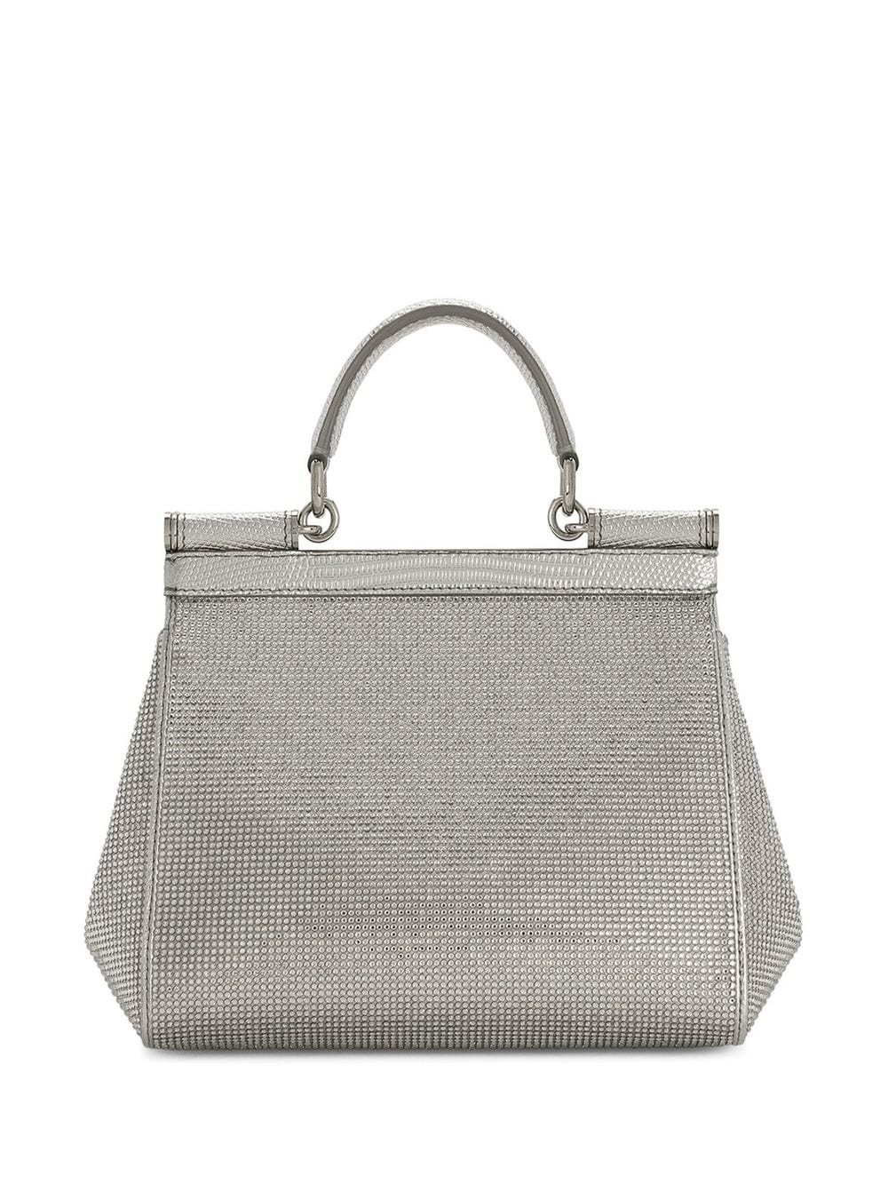 KIM DOLCE&GABBANA crystal-embellished Sicily shoulder bag - 3