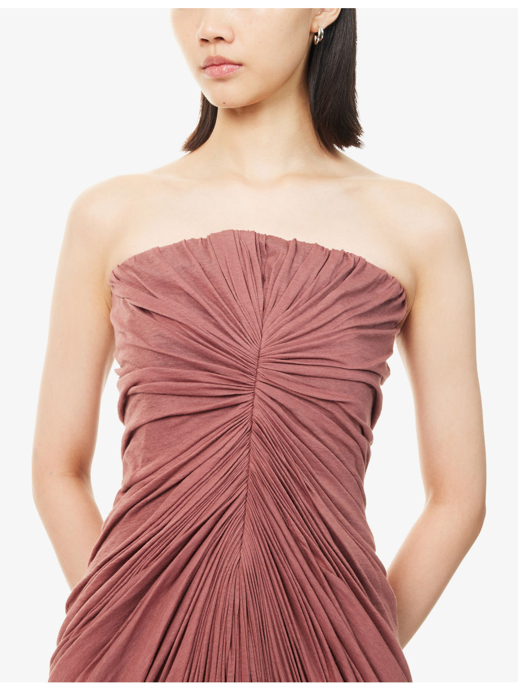 Radiance Bustier Cotton-Jersey Gown - 5