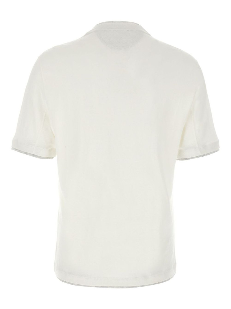 Brunello Cucinelli faux-layered T-shirt outlook