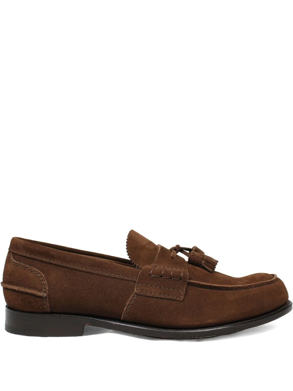 tassel-embellishment leather loafers - 1