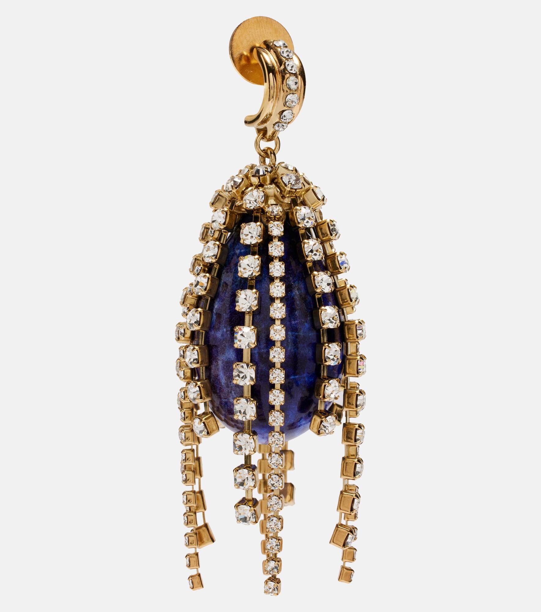 Crystal-embellished drop earrings - 2
