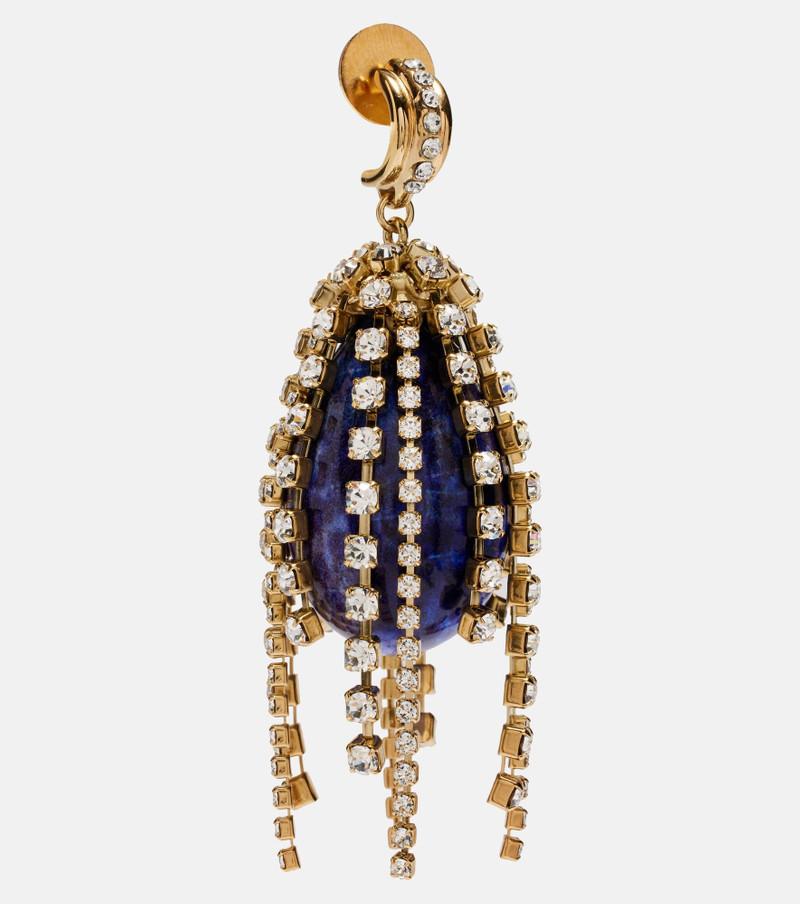 Chloé Crystal-embellished drop earrings outlook
