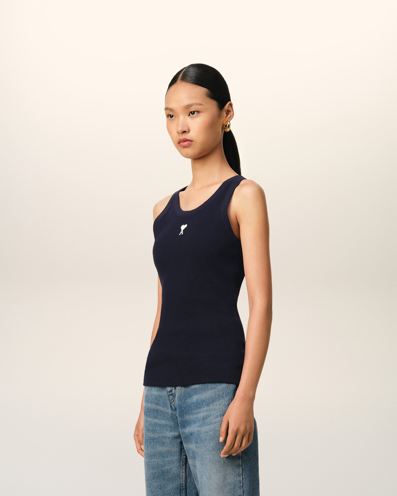 NAVY COTTON RIB AMI DE COEUR TANKTOP 6