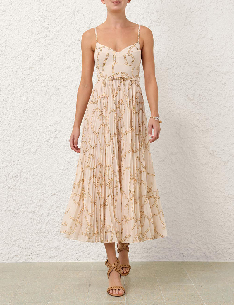 Zimmermann SUNRAY PLEATED PICNIC DRESS outlook