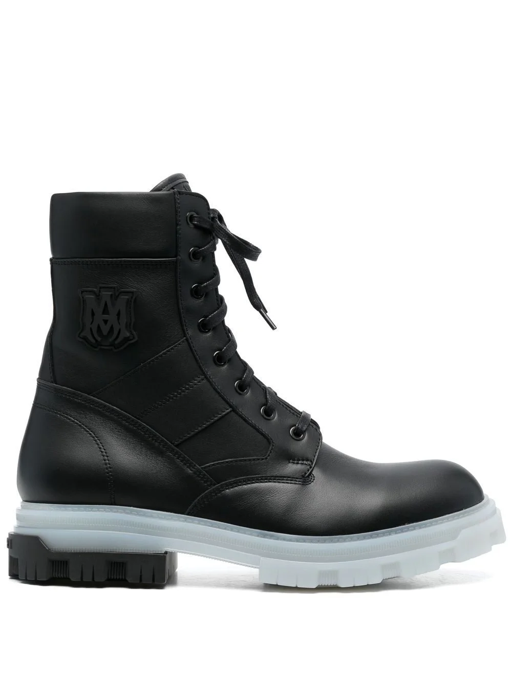 logo patch combat boots - 1