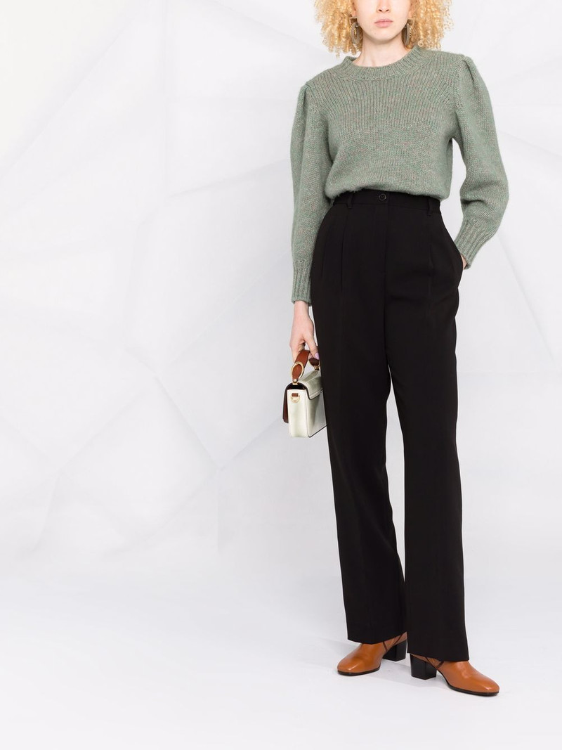 TORY BURCH pleat-detail four-pocket tailored trousers outlook