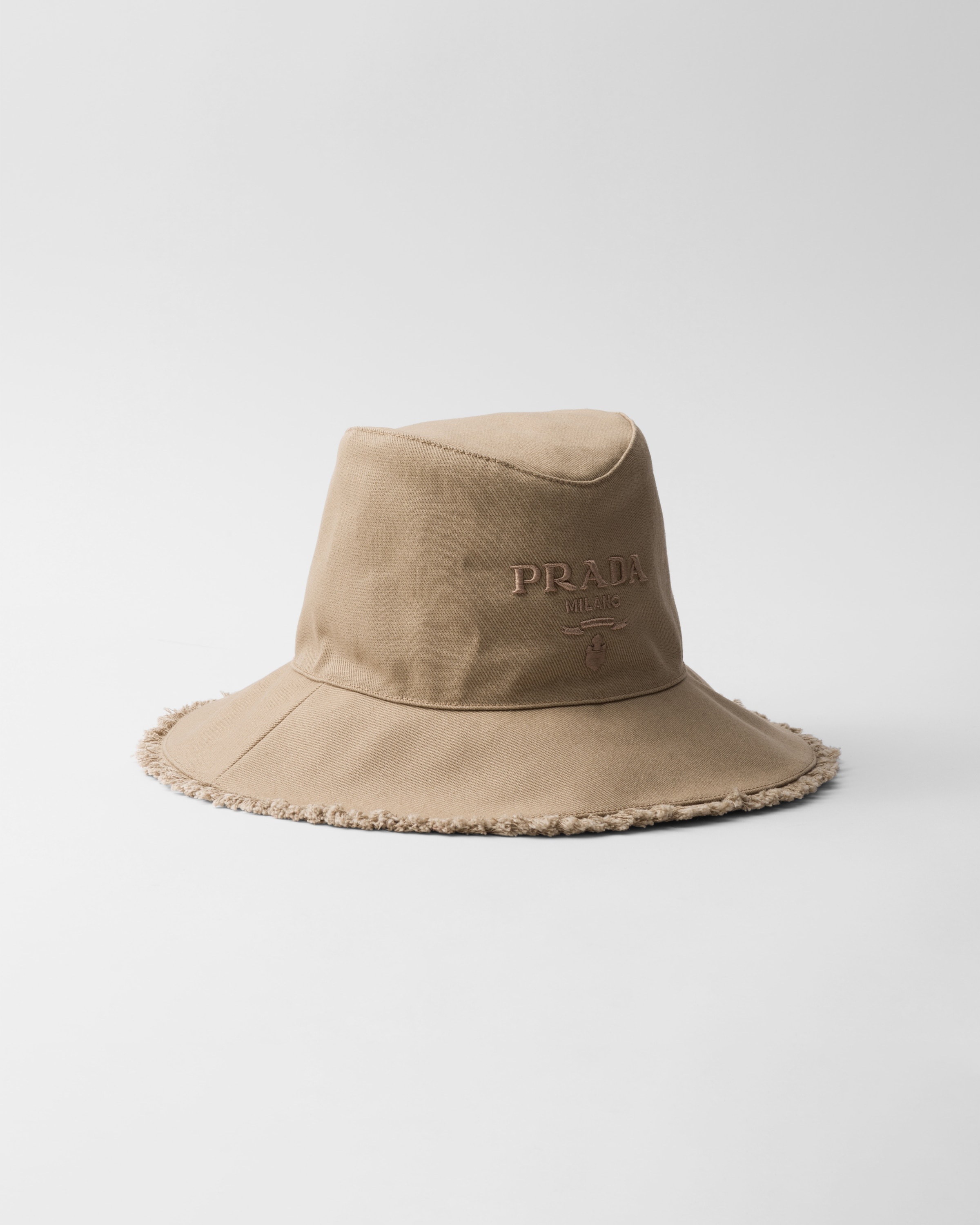 Wide-brimmed drill bucket hat - 1