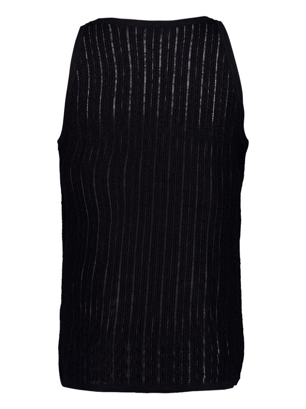 pointelle knit tank - 2
