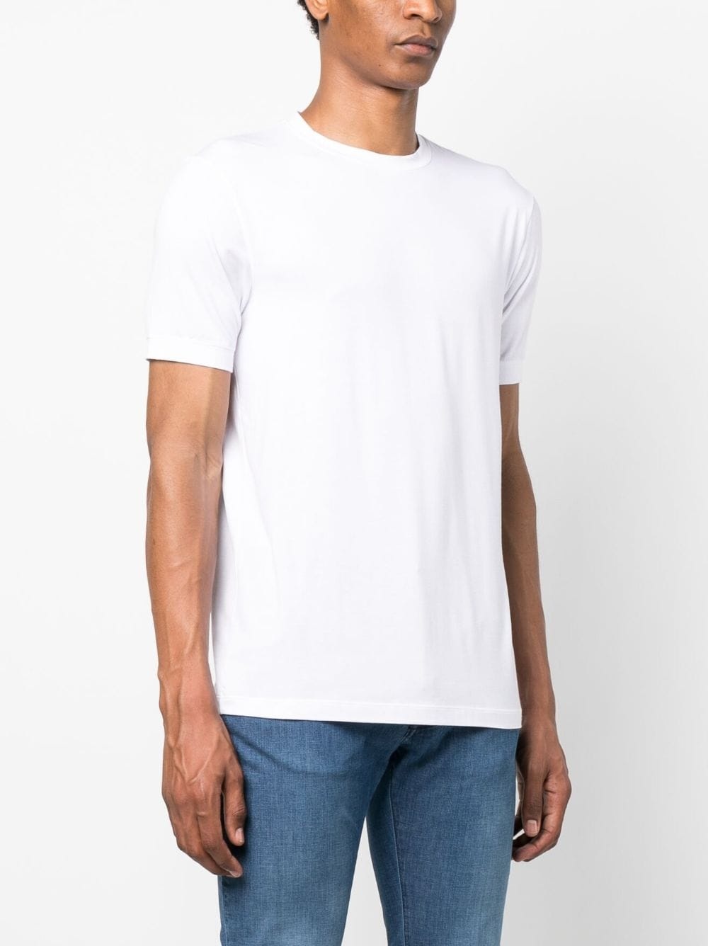 crew-neck plain T-shirt - 3