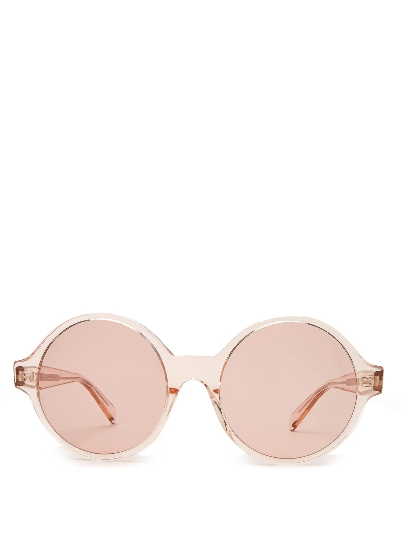 Oversized round acetate sunglasses - 1