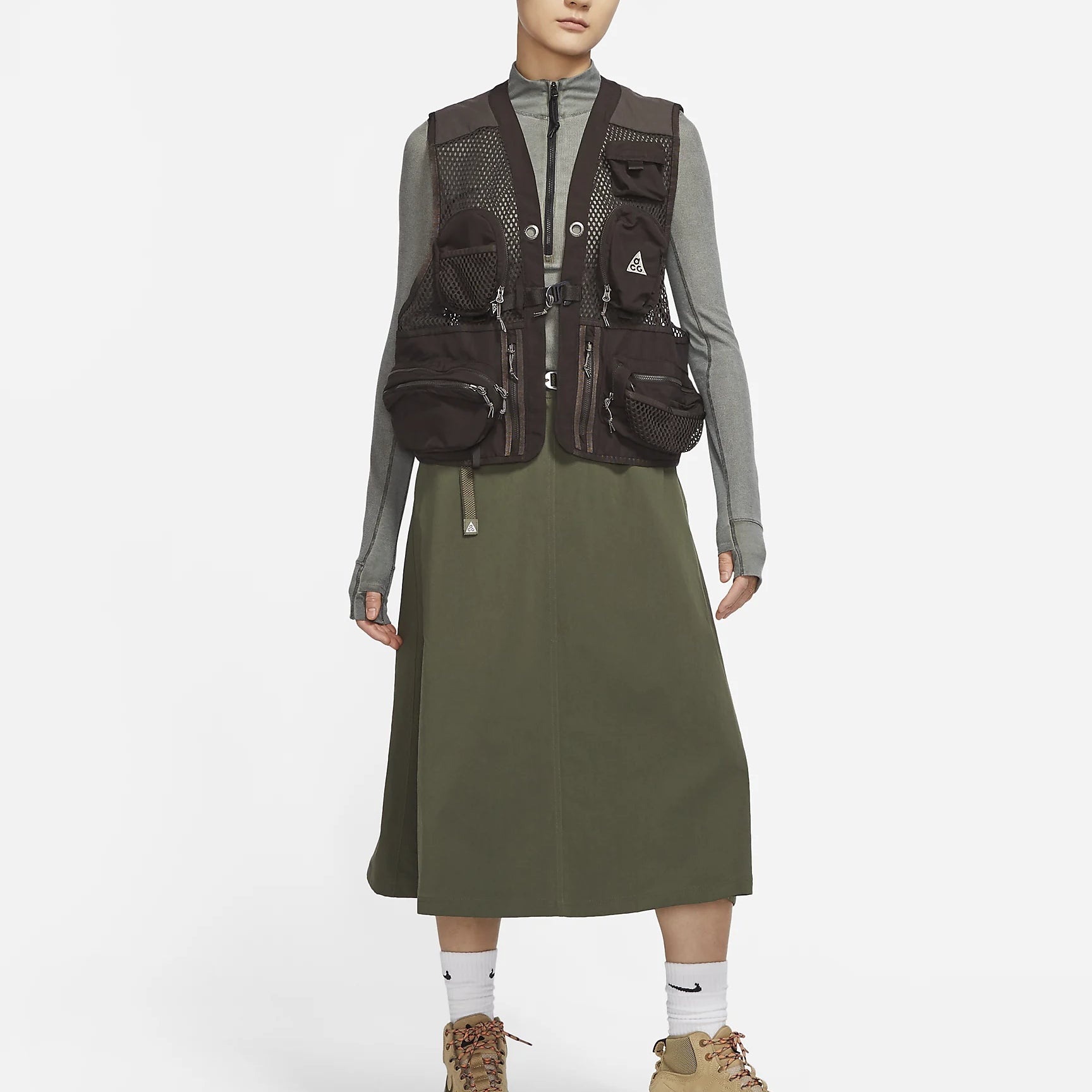 NIKE ACG BUTTLES VESTベルベットブラウン