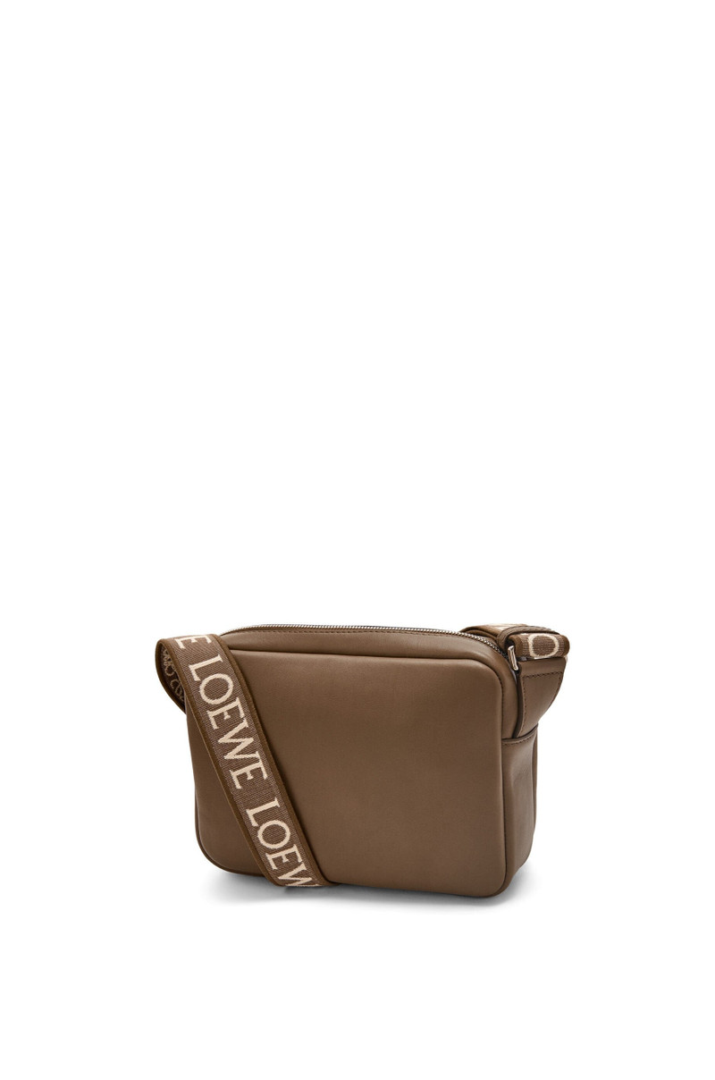 XS Military messenger bag in supple smooth calfskin and jacquard 3