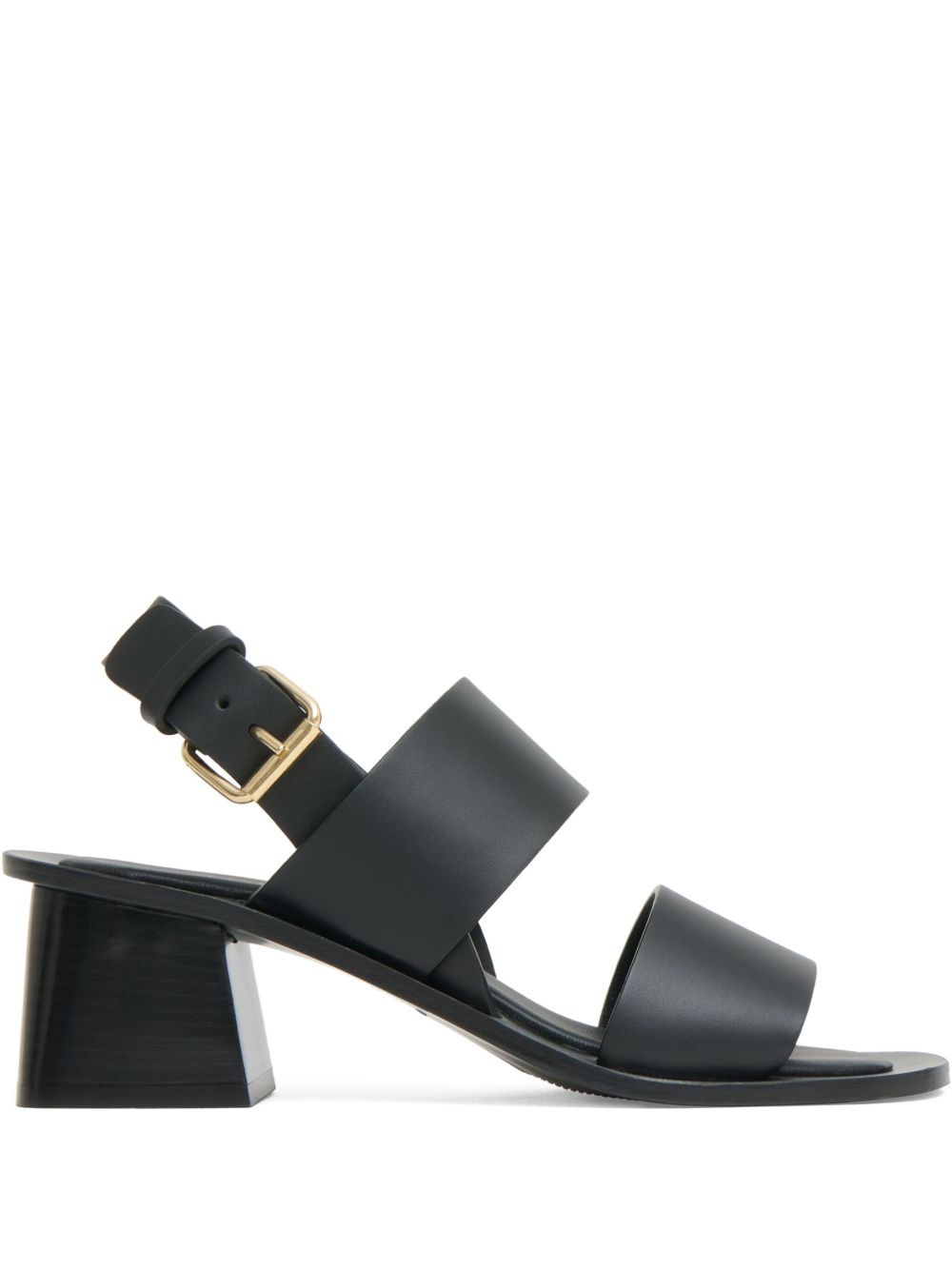 60mm leather heeled sandals - 1