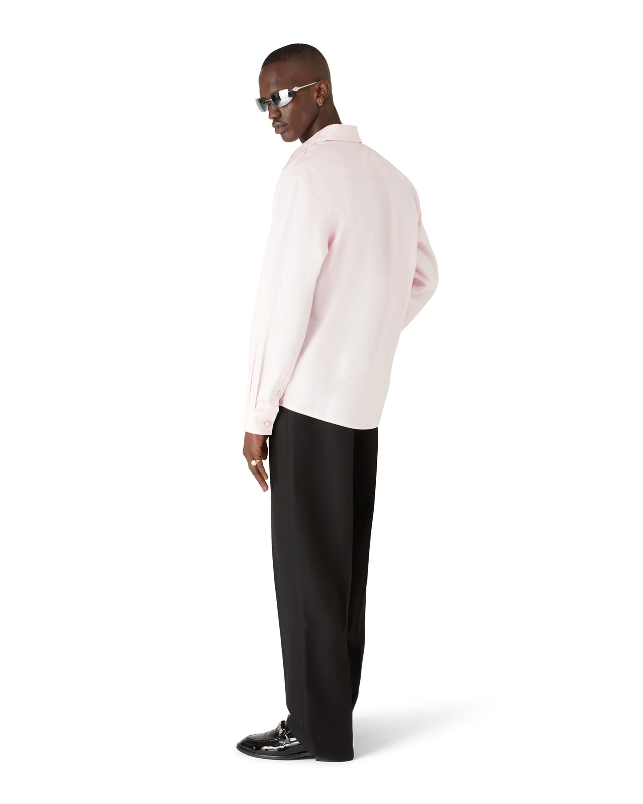 Cotton Monogram Long Sleeve Shirt | Casablanca Paris - 3