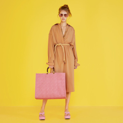 FENDI Pink terrycloth shopper outlook