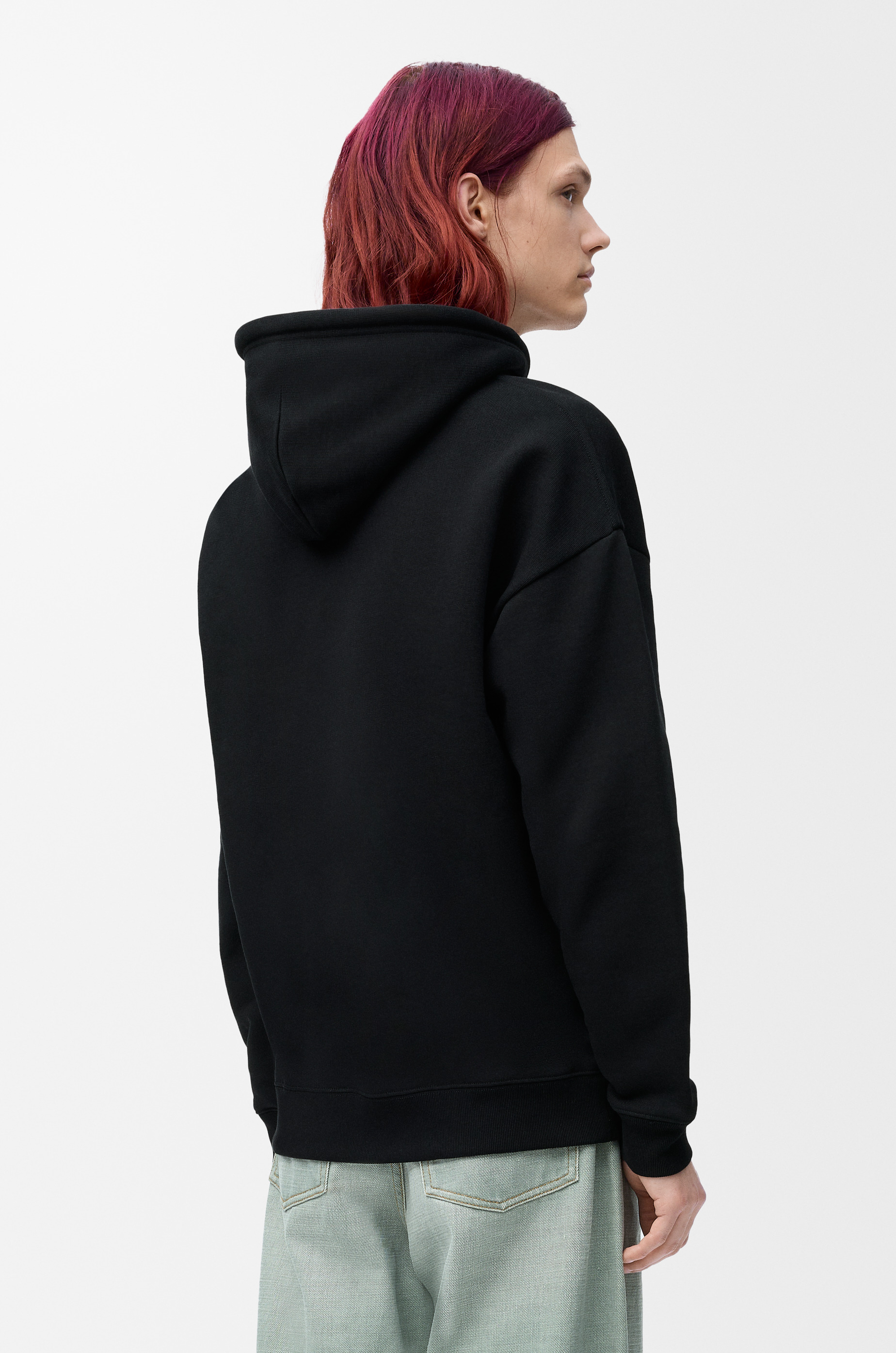Relaxed fit hoodie in cotton - 4