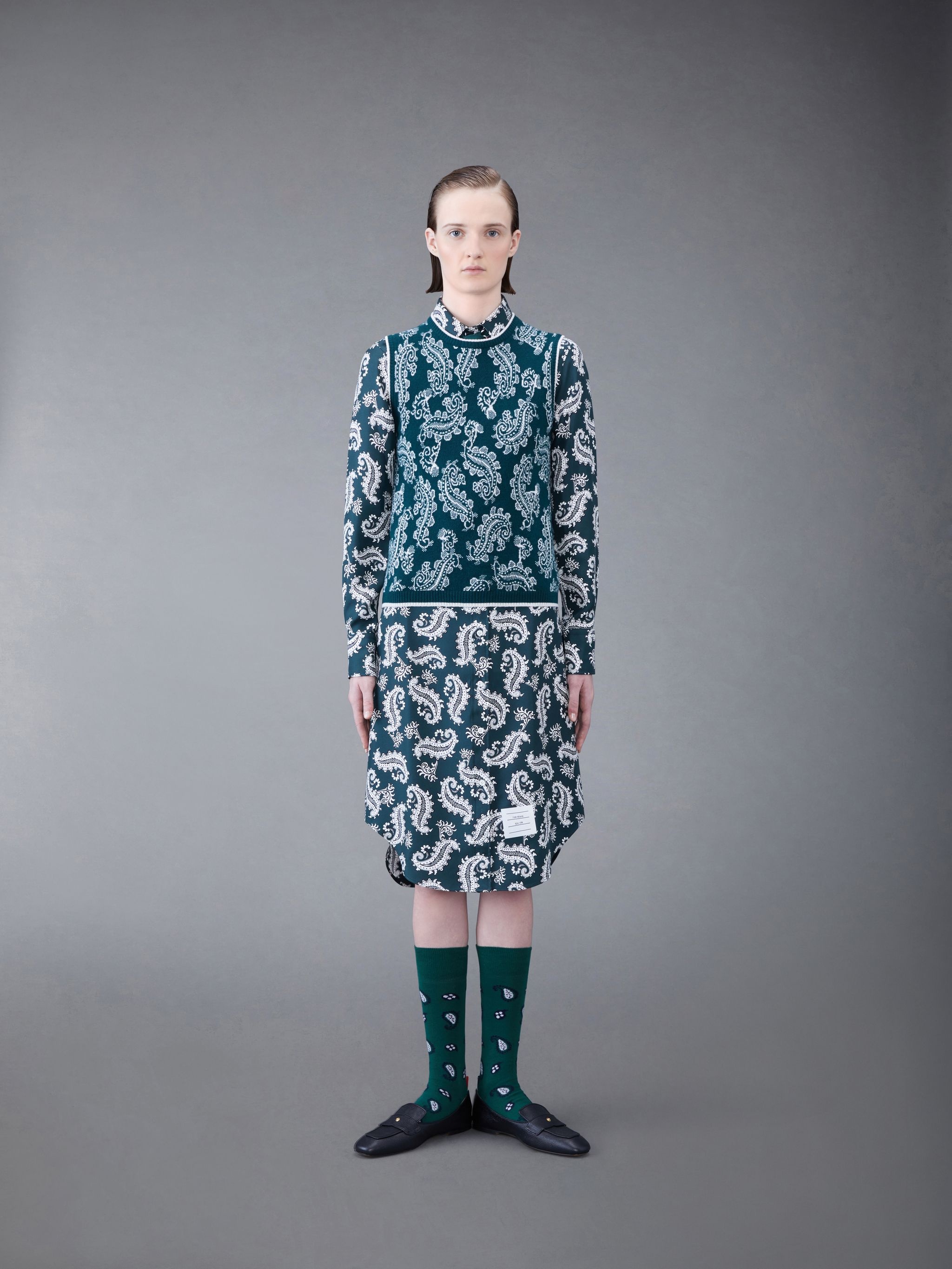 Paisley Cashmere Shell Top - 3