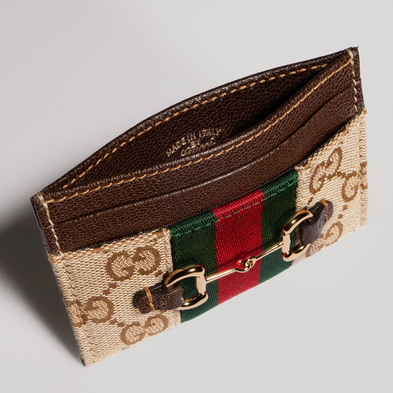 GUCCI Gucci Horsebit Web card case outlook