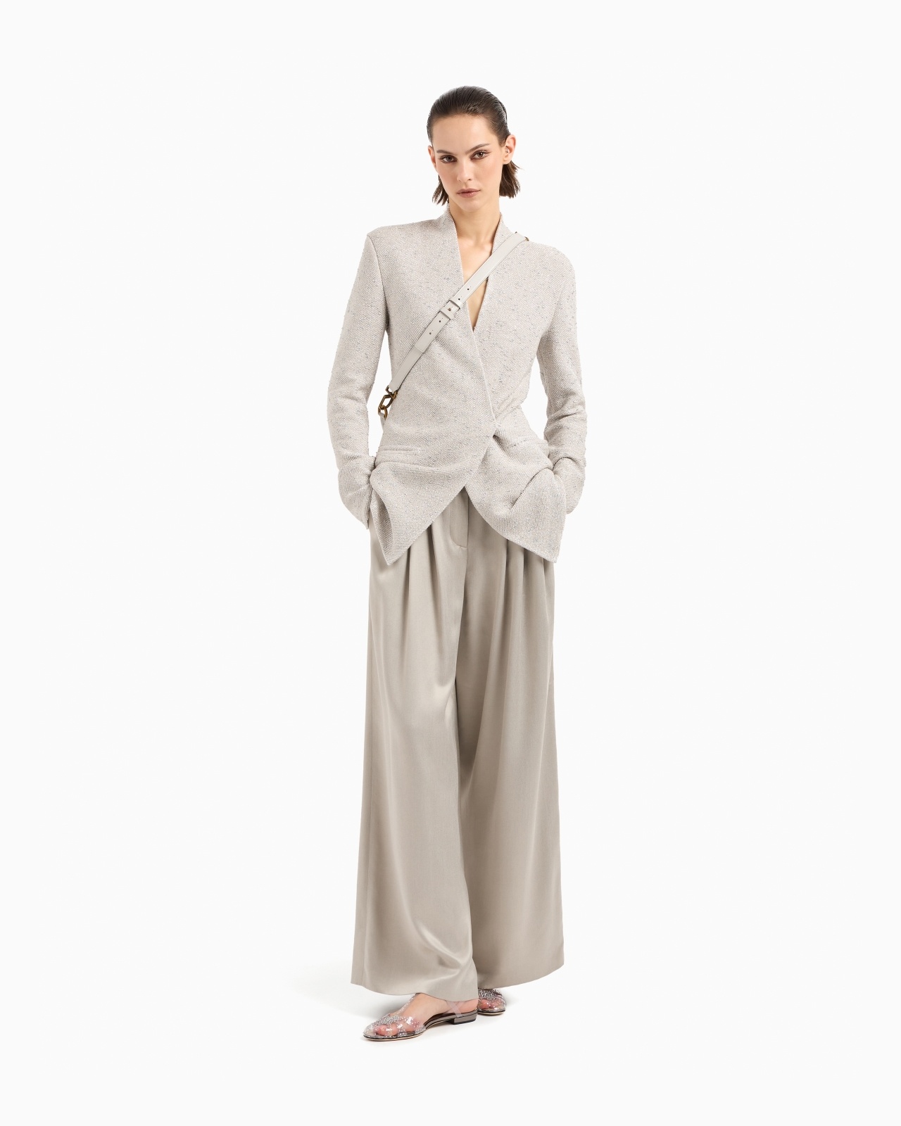 WIDE-LEG VISCOSE AND CUPRO TROUSERS - 2