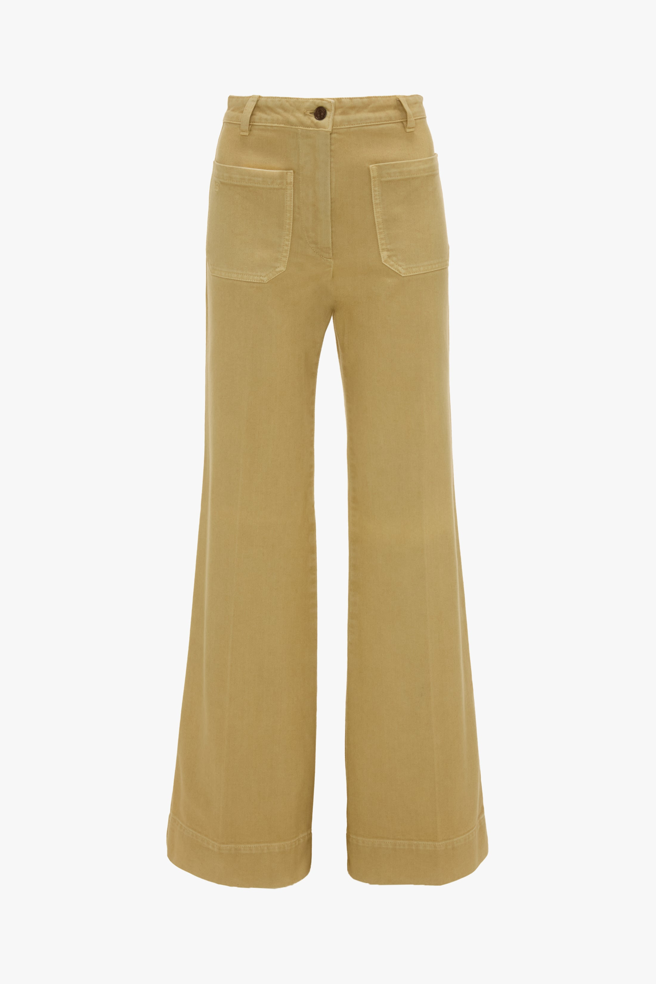Alina High Waisted Jean In Butter Yellow - 1