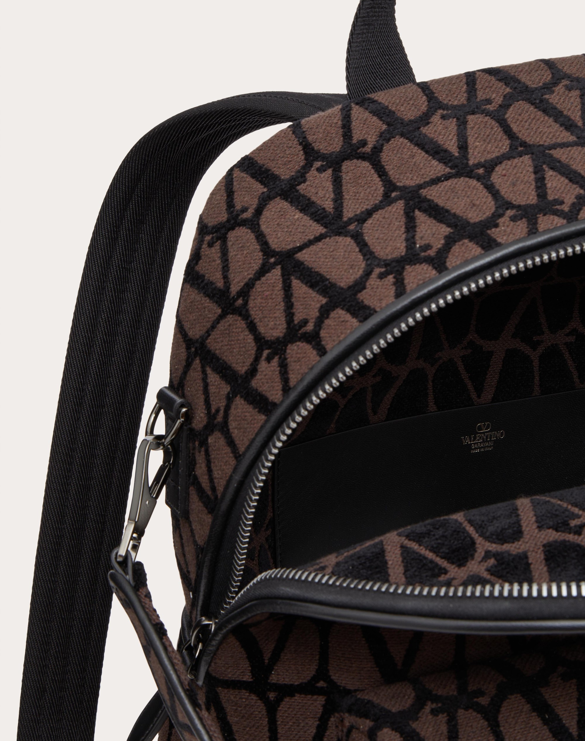 TOILE ICONOGRAPHE BACKPACK WITH LEATHER DETAILING - 7