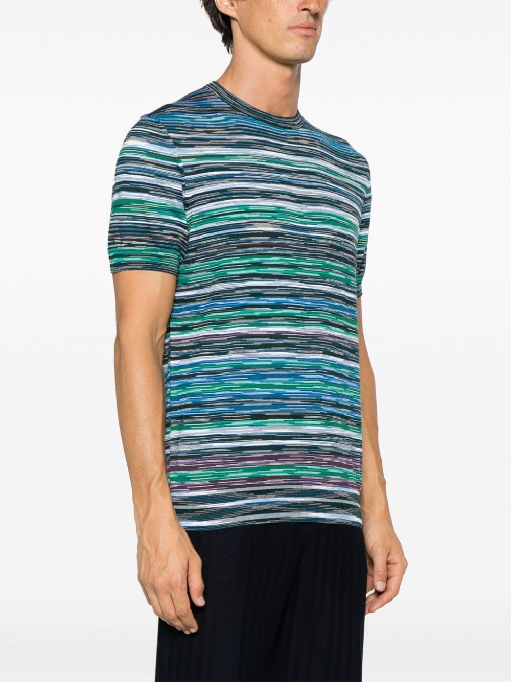 striped cotton t-shirt - 3