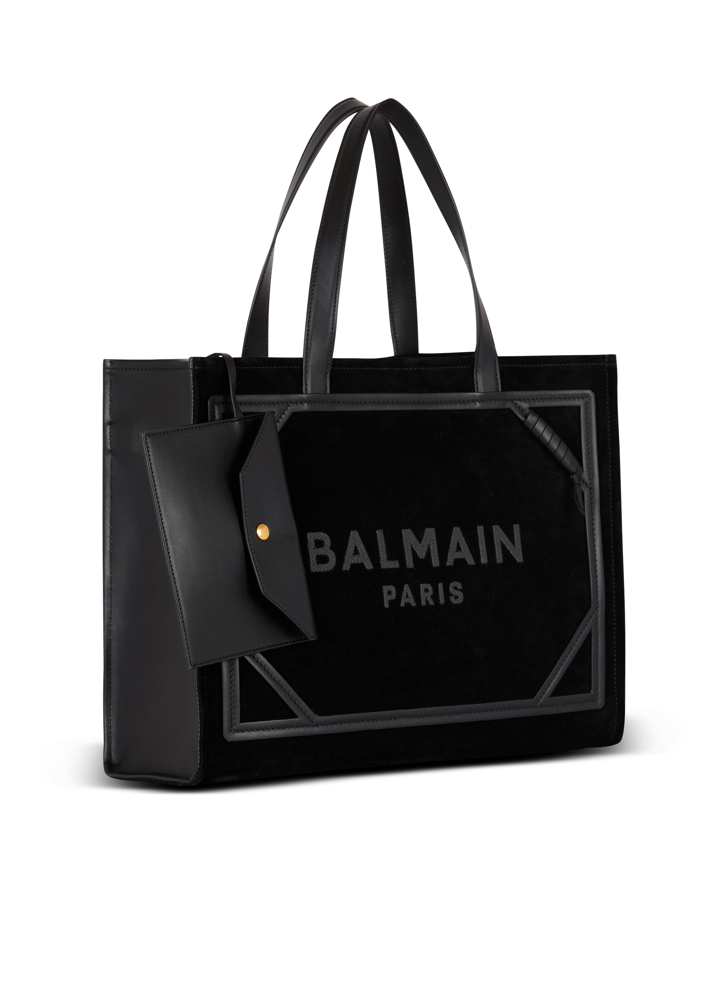 Medium suede B-Army tote bag - 3