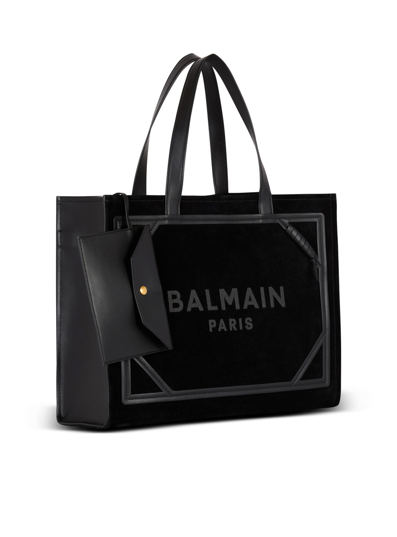 Medium suede B-Army tote bag 3