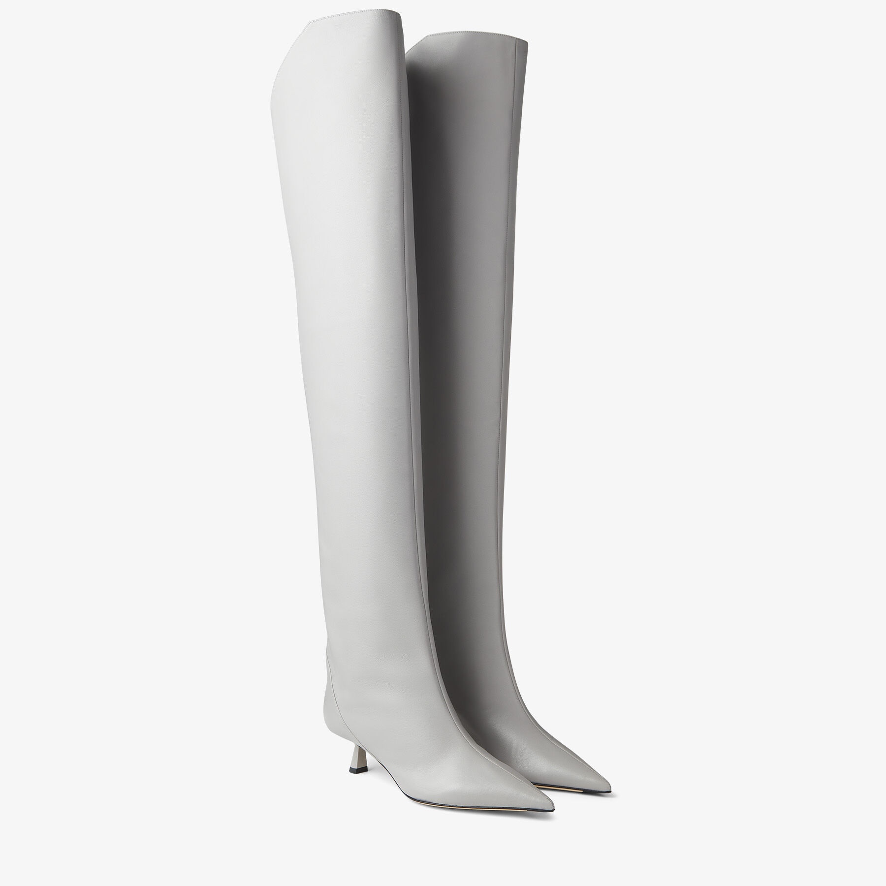 Vari 45
Marl Grey Luxe Nappa Leather Over-the-Knee Boots - 3