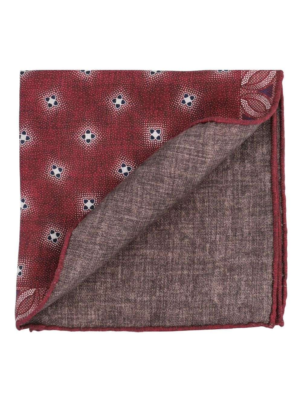 geometric-print pocket square - 2