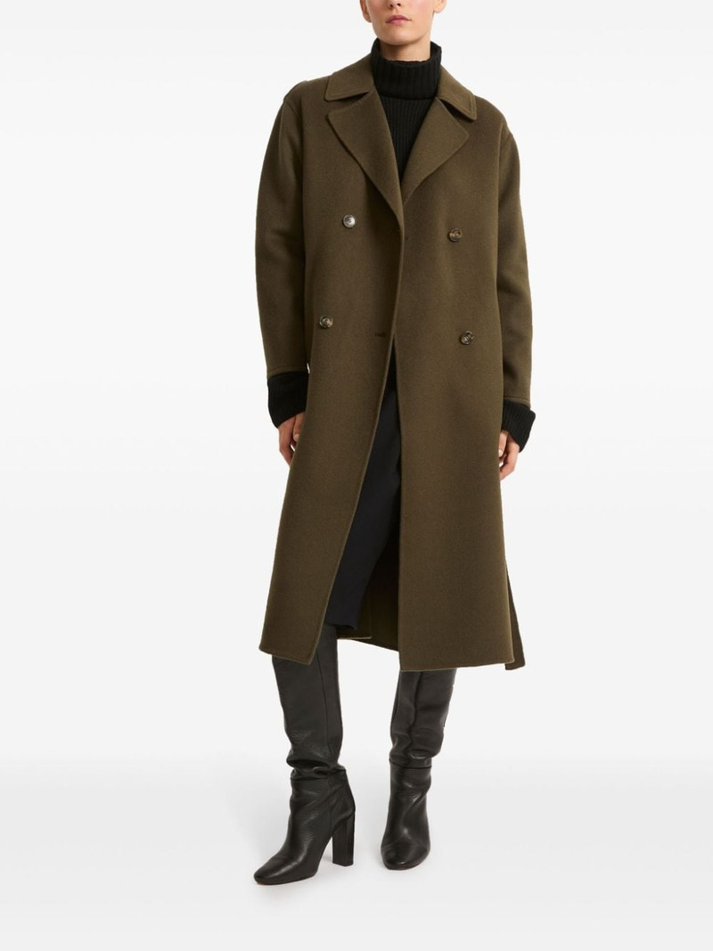 Yves Salomon belted-waist coat outlook