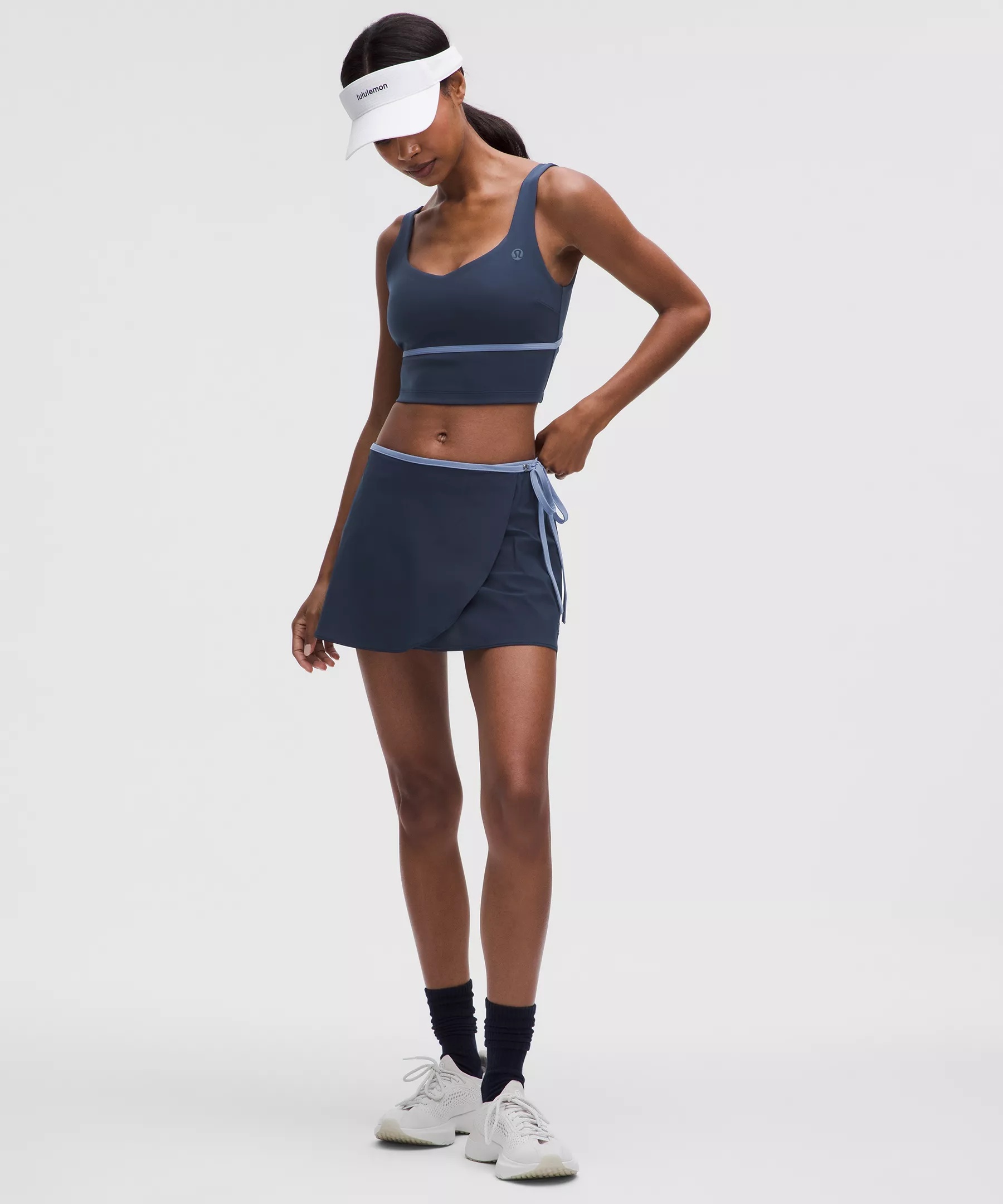 Wrap-Front Mid-Rise Tennis Skirt - 4