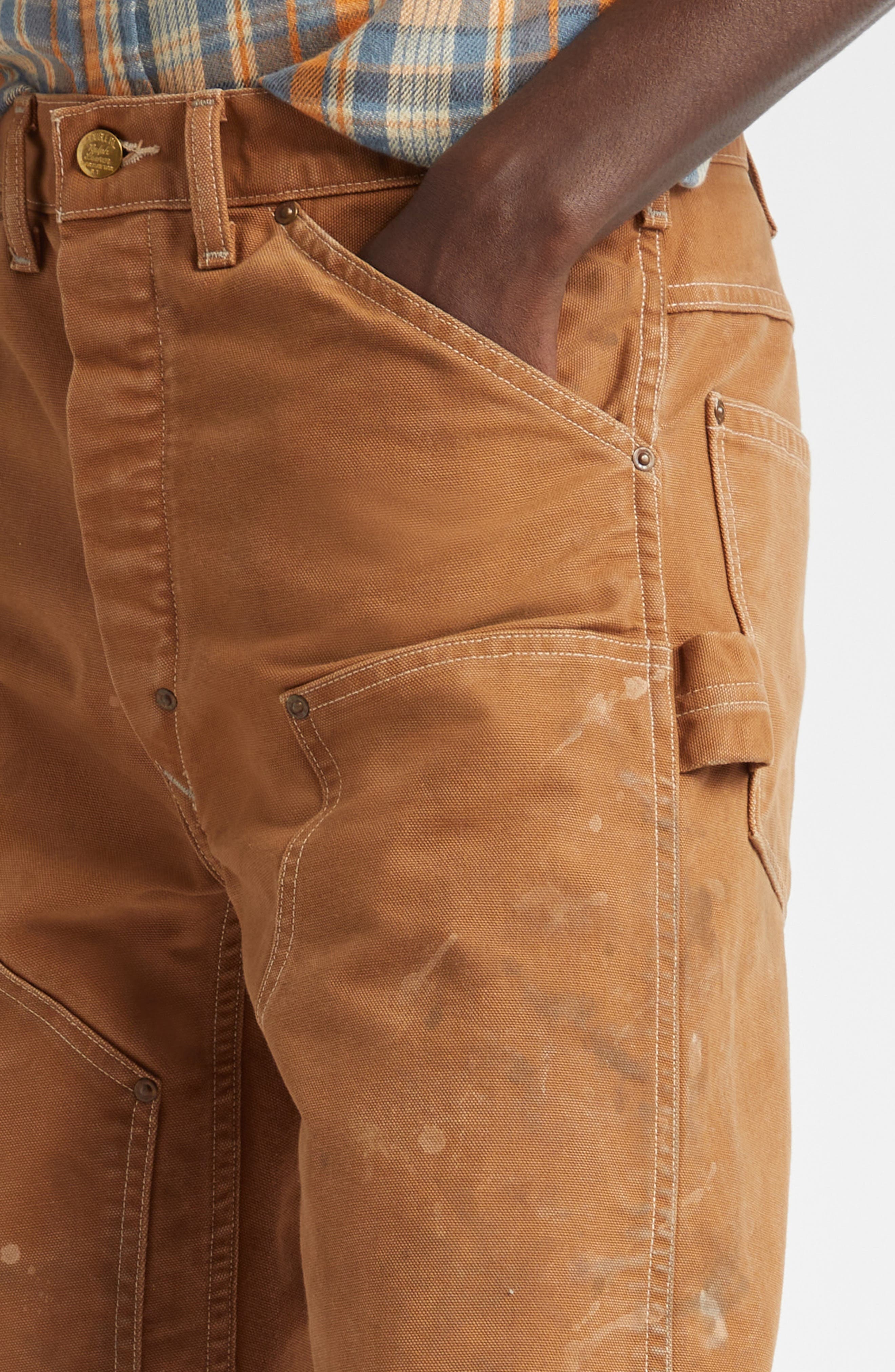Double RL Hamilton Distressed Carpenter Pants in Khaki at Nordstrom - 5
