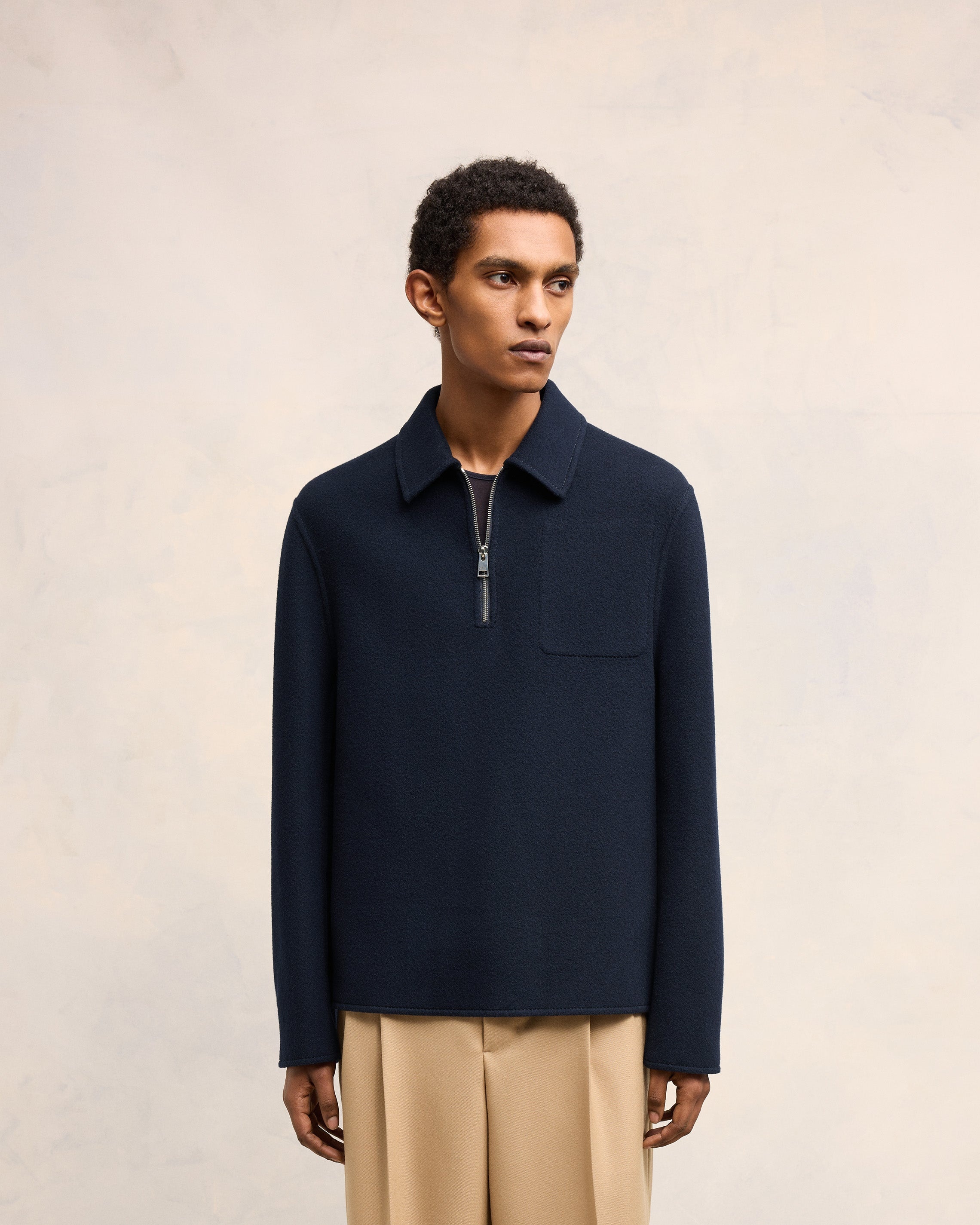 SEMI ZIPPED JACKET - 3