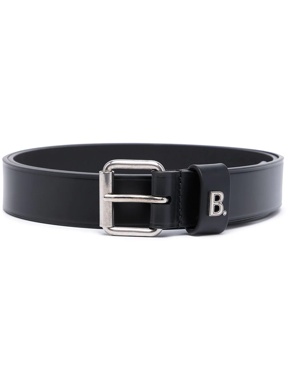 logo-plaque buckle-fastening belt - 1