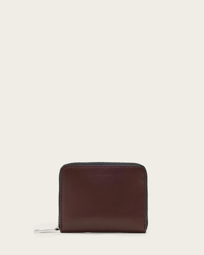 LENA HEX ZIP UP LEATHER WALLET - 1
