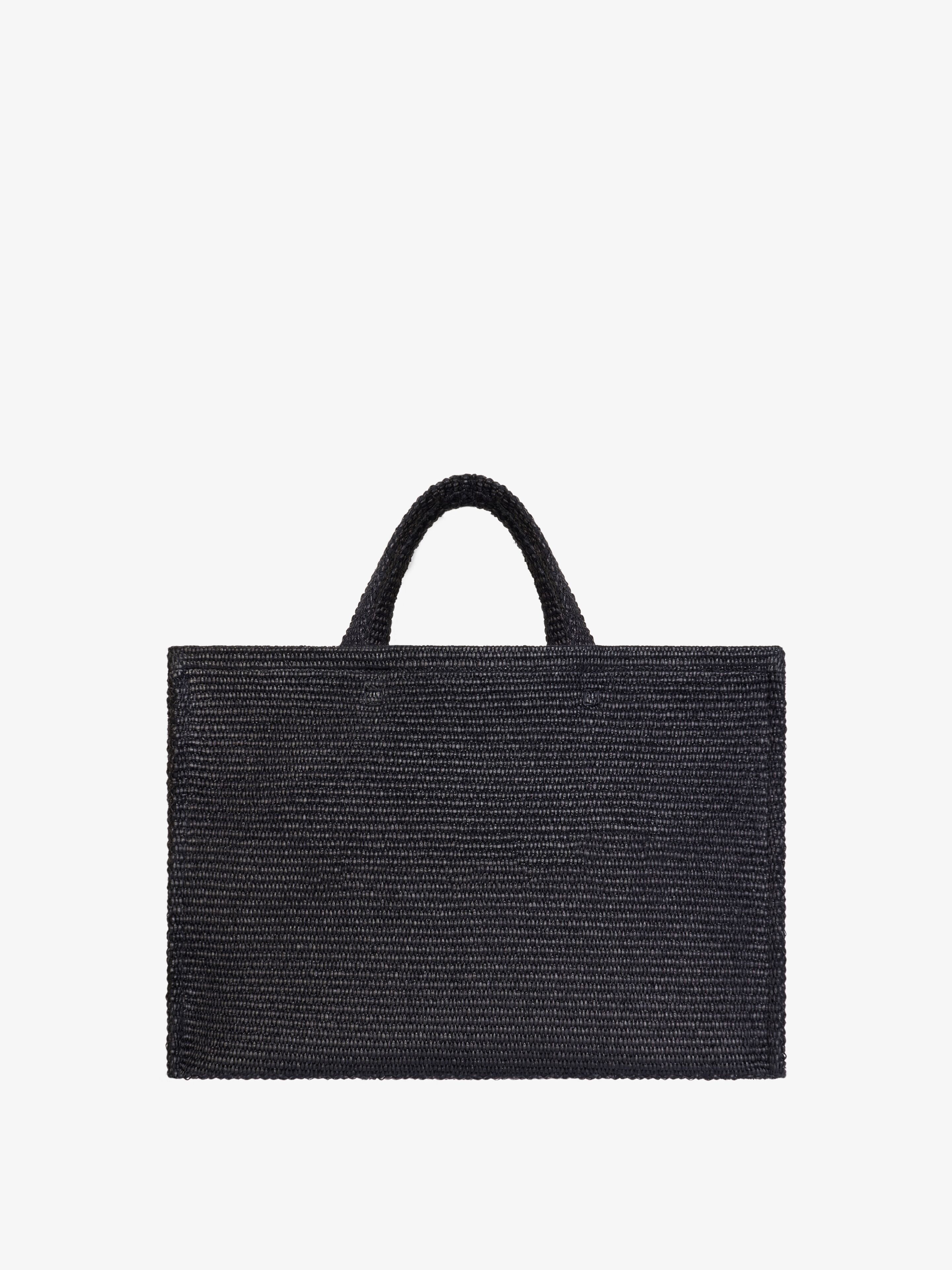 LARGE G-TOTE SHOPPING BAG IN RAFFIA - 4